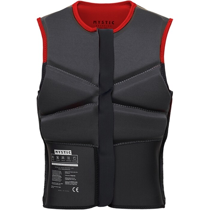 2024 Mystic Mens Block Front Zip Impact Vest 35005.230212 - Red